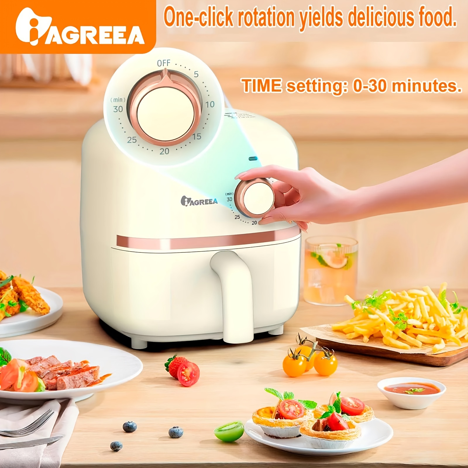 Air Fryer Mini 2L Air Fryer New Homehold Dormitory Small Power Oven Small  Automatic Oil-Free Electric Frying Integrated - AliExpress