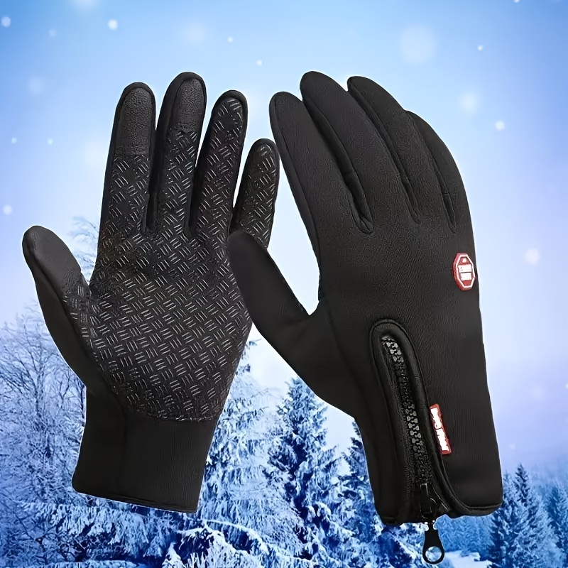 Autumn Winter Sports Touch Screen Plus Velvet Warm Gloves - Temu Germany