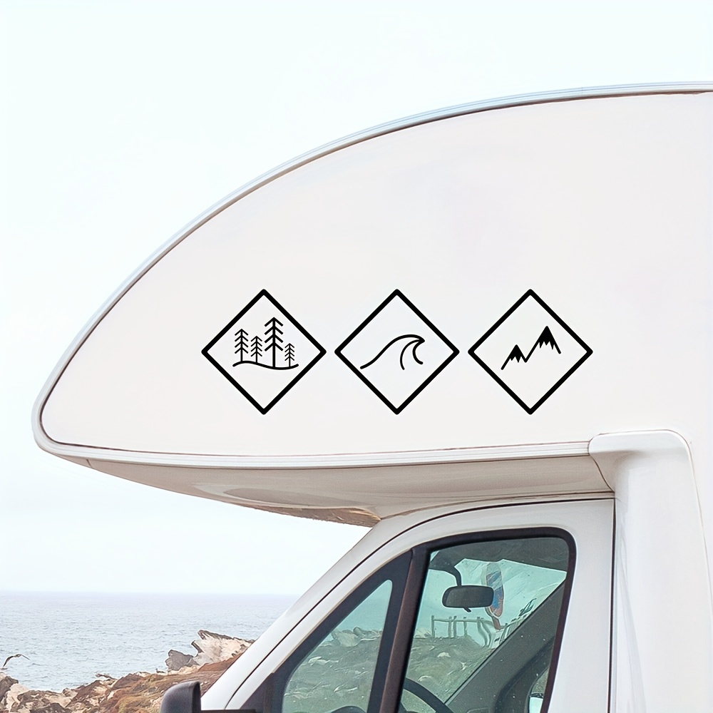 Sticker Moineau camping car