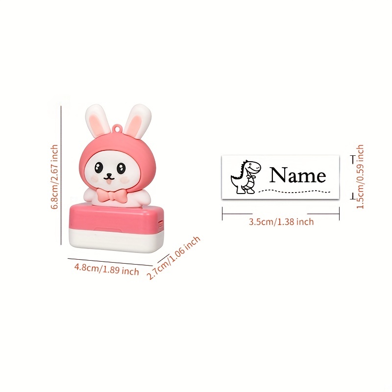 Customized Name Stamp Paints Personal Student Child Baby Engraved Waterproof  Non-fading Kindergarten Cartoon Clothing Name Seal