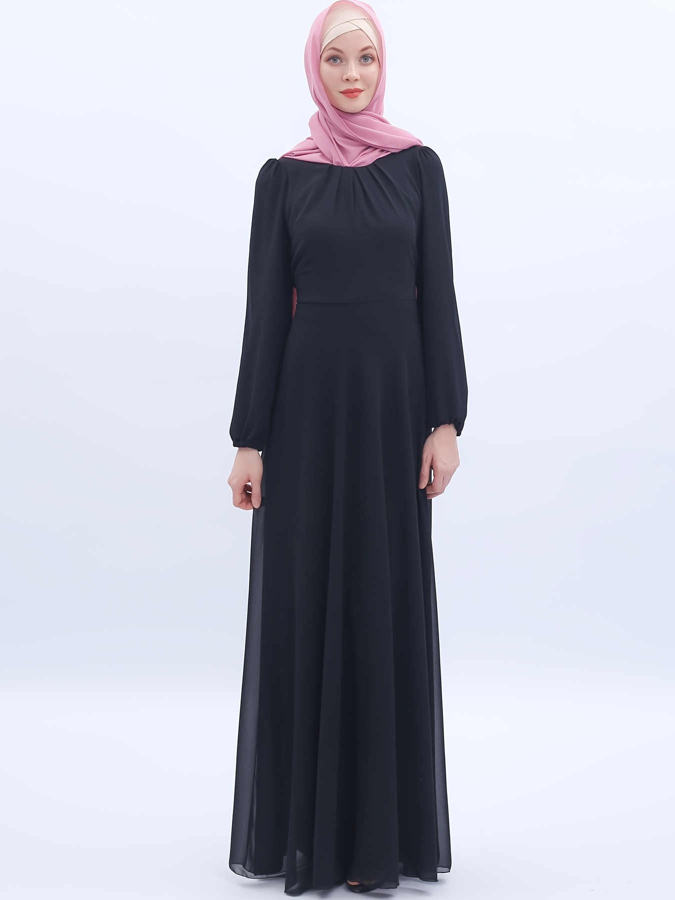 Crew neck - Unlined - Modest Dress  Modest dresses, Muslimah outfit, Dress