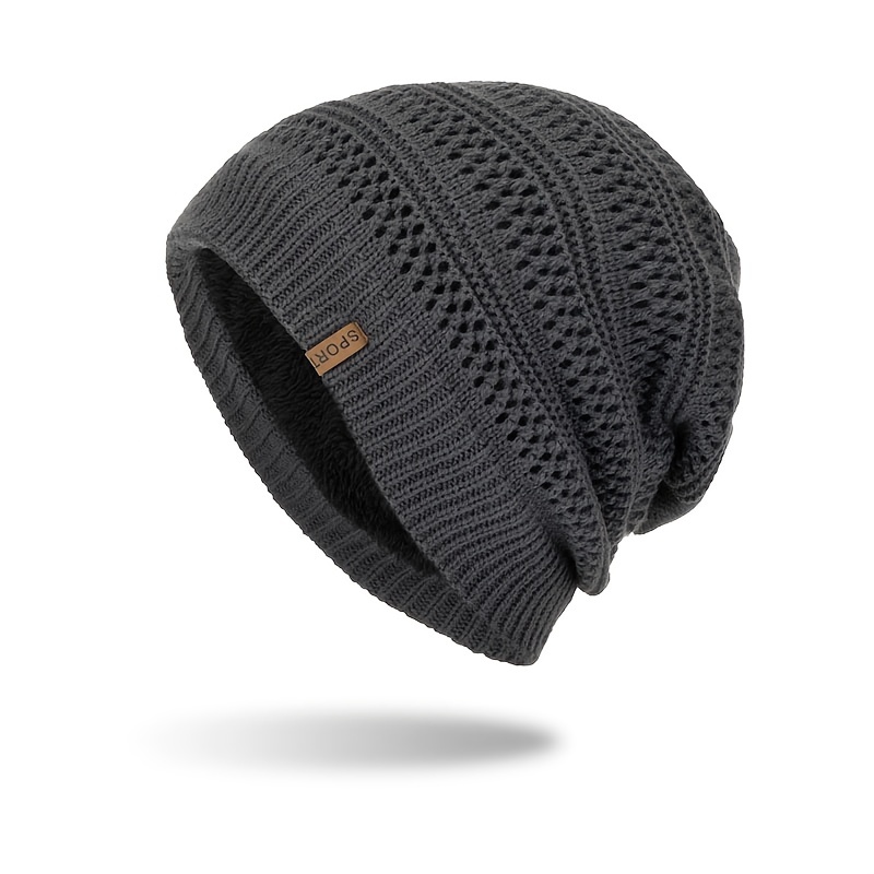 1 Pieza Gorro De Lana Para Hombre, Sombrero De Invierno Con Tejido Grueso Y  Cálido Para Deportes Y Actividades Al Aire Libre, Moda de Mujer