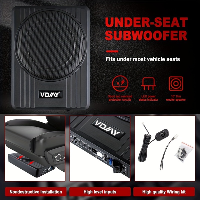 Ultra high Power Ultra thin Subwoofer Car Modified Dual - Temu