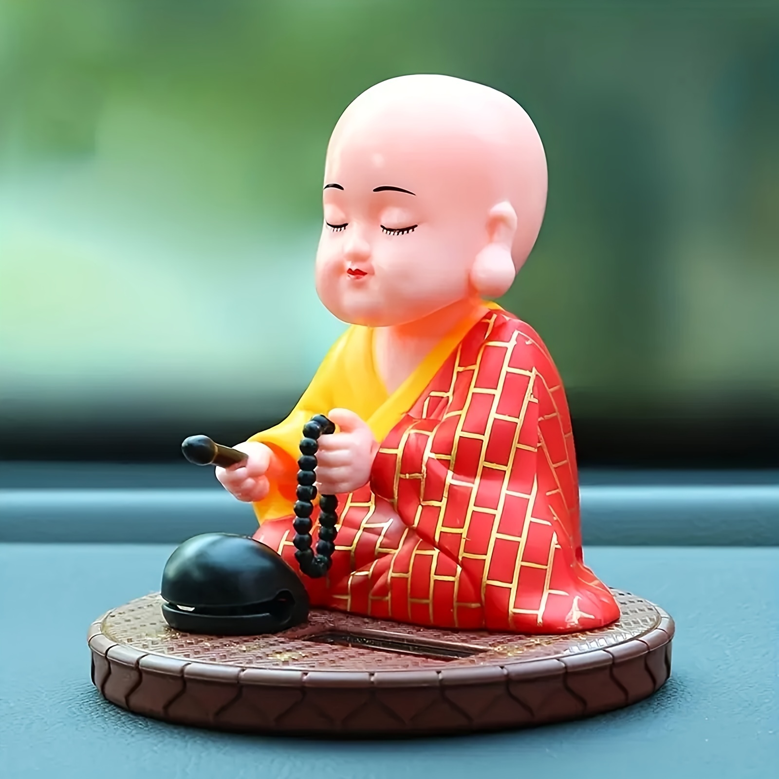 Jouets de danse solaire de Figurine de petit moine, décoration de