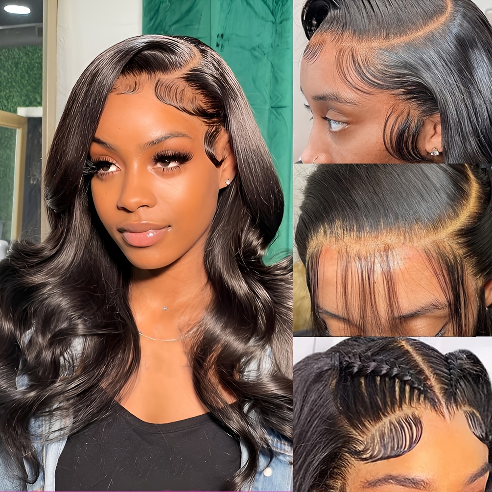 13x6 Body Wave Lace Front Wigs Human Hair Pre Plucked 180% - Temu