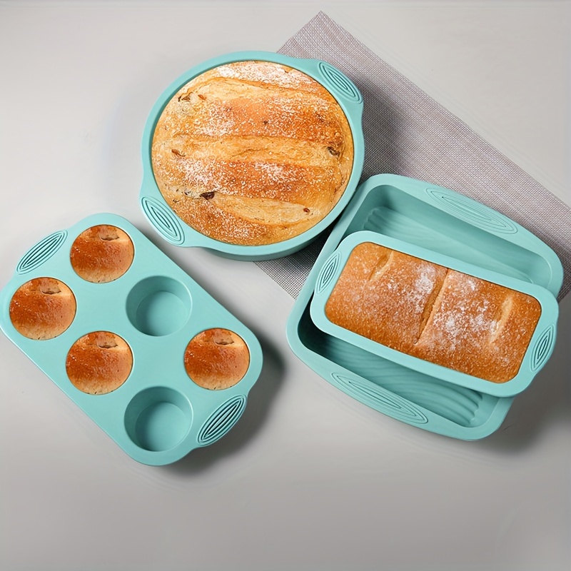 Silicone Bakeware Set, 18-Piece Set including Cupcake Molds, Muffin Pan,  Bread Pan, Cookie Sheet, Bundt Pan, Baking Supplies by Classic Cuisine 
