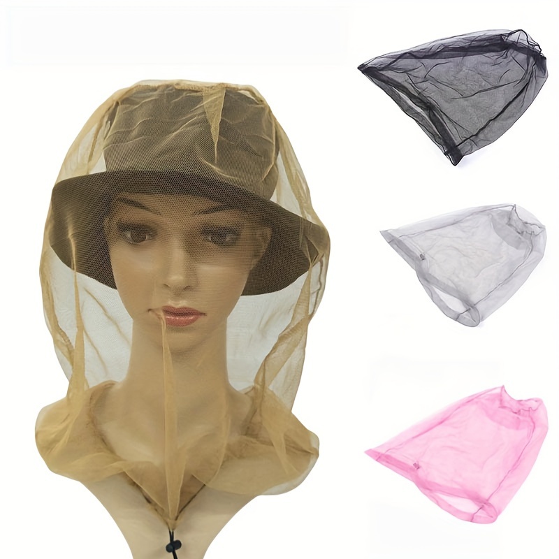 

1pc Outdoor Mosquito-proof Hat, Fishing Hat, Sunscreen Breathable Mesh Face Mask, Insect-proof Hat