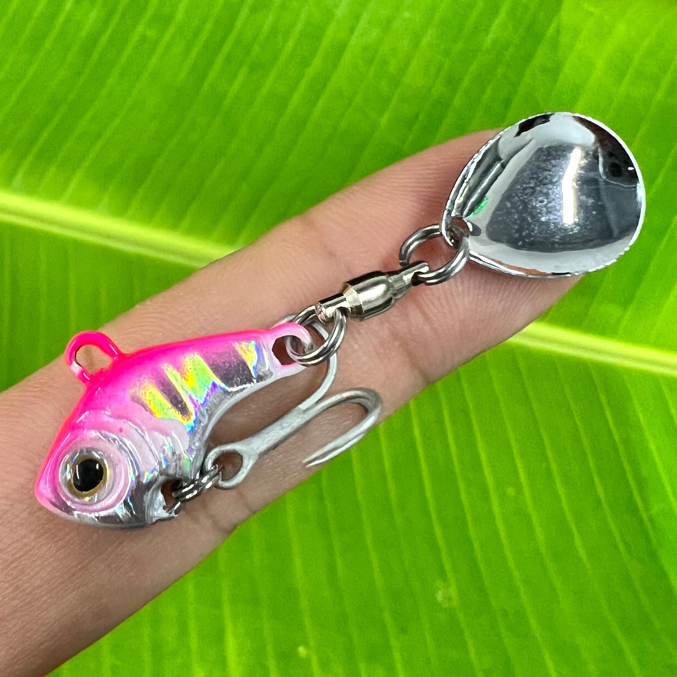 Metal Vib Rotating Spoon Wobbles Fishing Lure Vibration Jigs - Temu