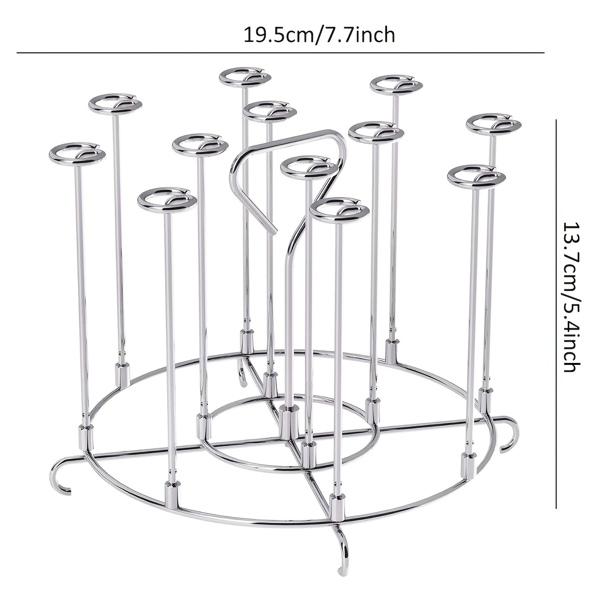 Stainless Steel Air Fryer Skewer Stand - Compatible with Ninja