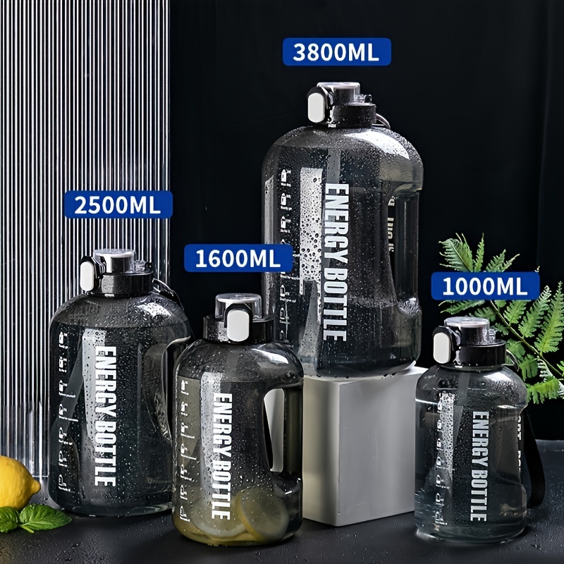  THE GYM KEG Botellas de agua deportivas de 2.2 L aisladas, Medio galón, Jarras de agua grandes para deporte, Botellas de agua  reutilizables