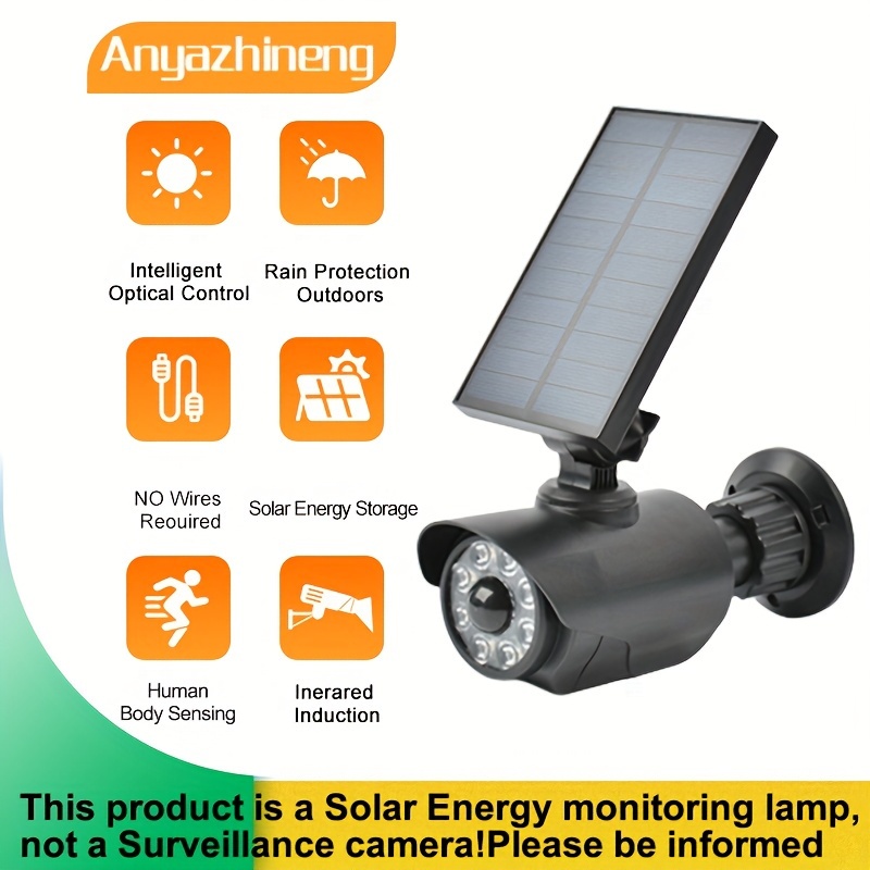 BESTA - Caméra de surveillance solaire à énergie solaire IP66 étanche pour  extérieur avec détecteur de mouvement, lampe solaire LED pour jardin garage  - Eclairage solaire - Rue du Commerce