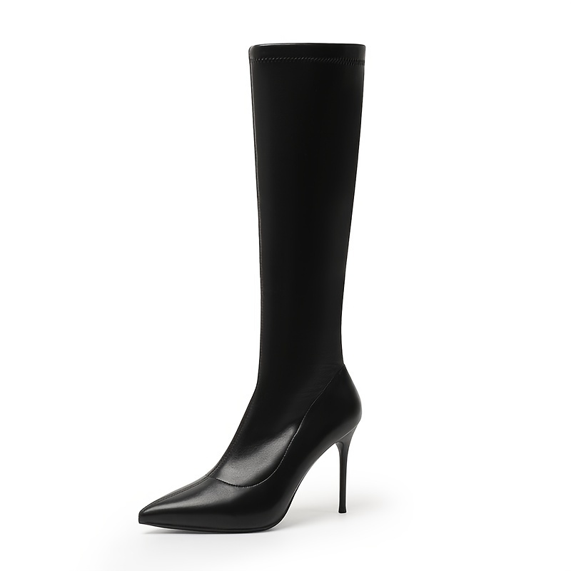 Knee High Stiletto High Heel Booties Women's Shoes
