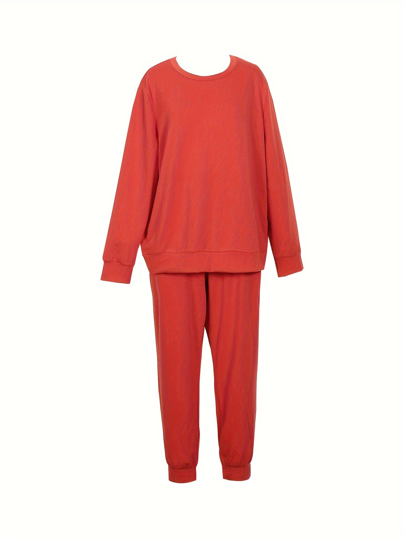 Solid Long Sleeve Top & Joggers Set