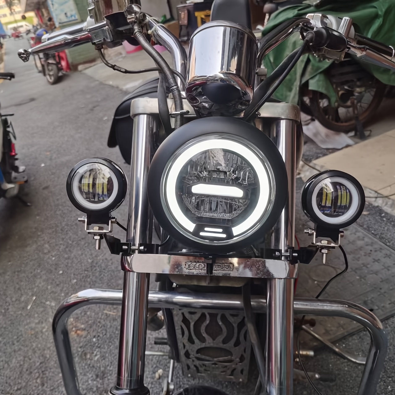 2 Stück Universal motorrad scheinwerfer spot lichthalter - Temu