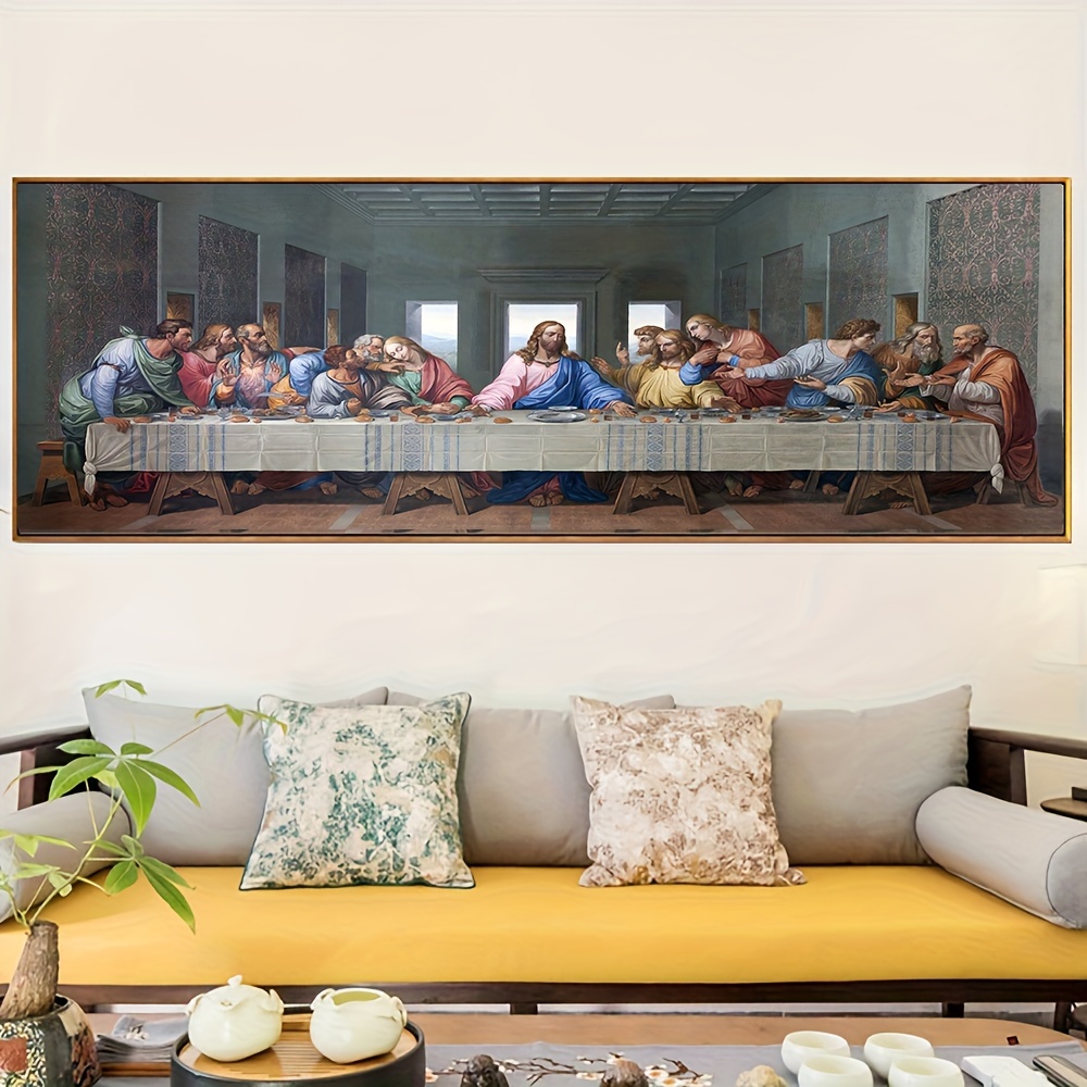 Leonardo Da Vinci's The Last Supper Wall Art - Frameless Canvas ...