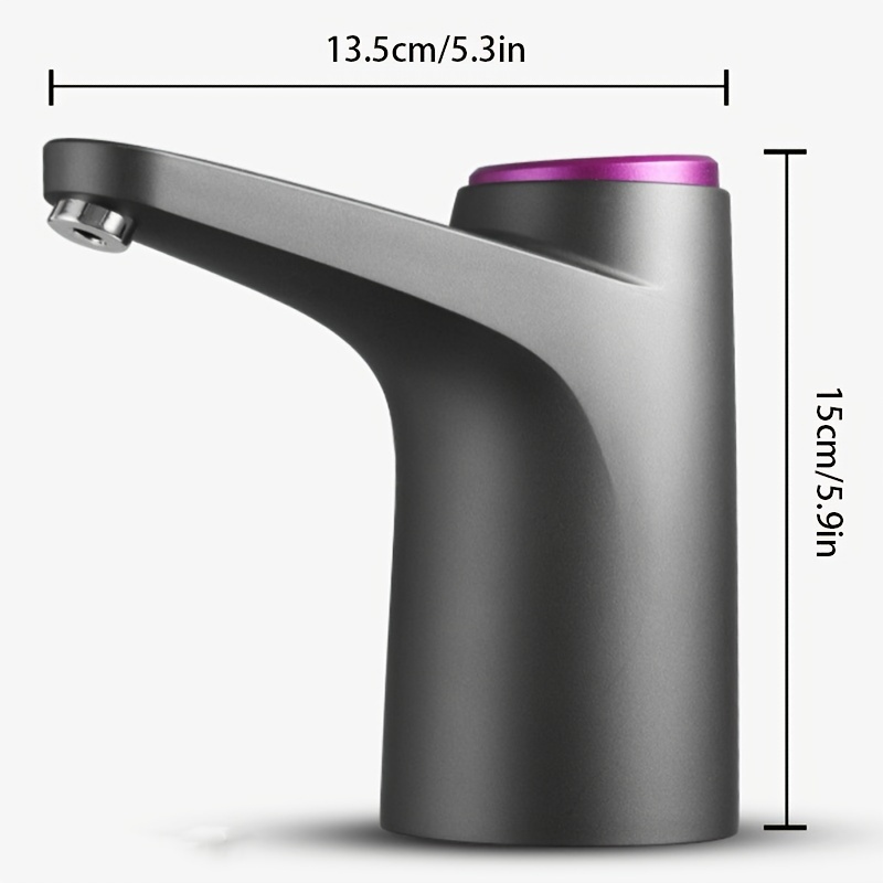1pc water bottle pump usb charging automatic drinking water pump electric water dispenser for universal 5 gallon bottle wireless and portable for home kitchen office use details 9