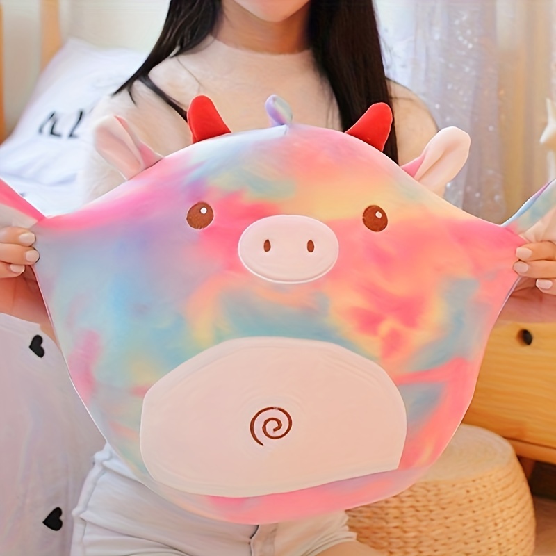 30cm 11 81in colorful wings little devil pig head pillow cushion sofa office window pillow cushion baby birthday gift christmas gift 2