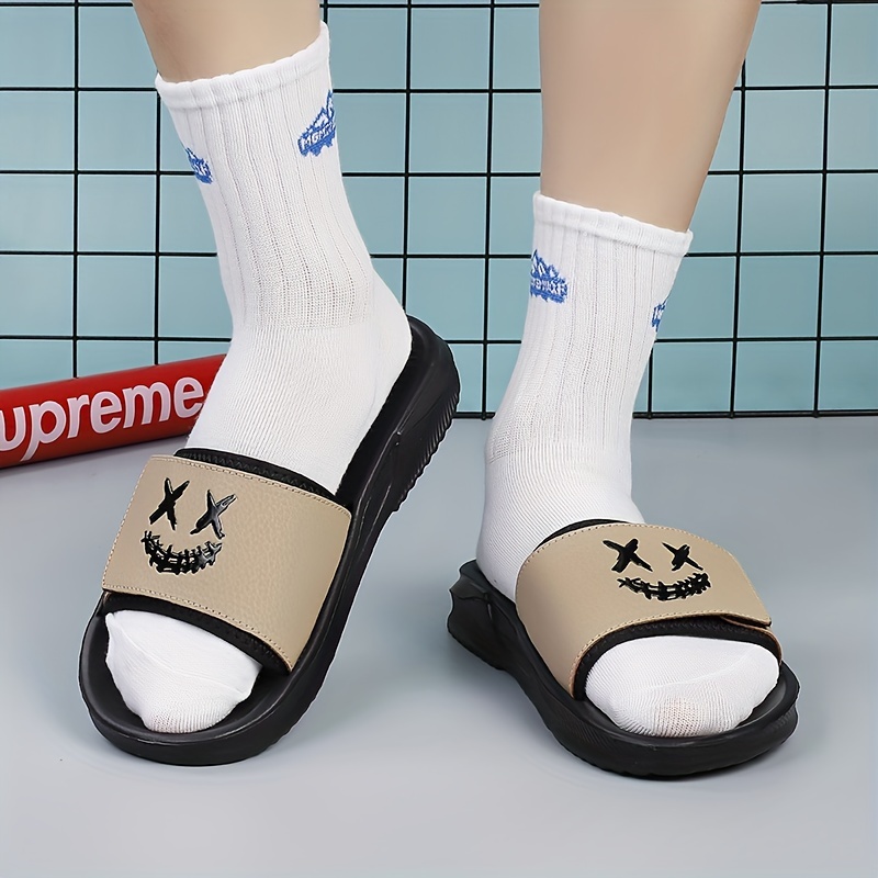Men's Adjustable Hook & Loop Outdoor Slides