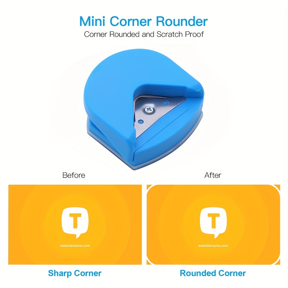 4mm Mini Corner Rounder Punch 4mm Corner Cutter Rounder Tool Black 