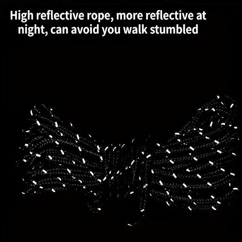 Outdoor Reflective Wind Rope, 5mm Thickened Tent Rope, 196.85inch