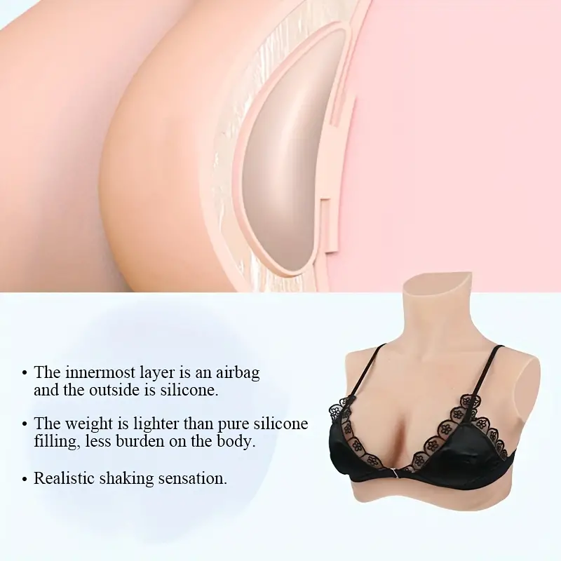 Crossdressing Silicone Breasts Comfy Soft Elastic - Temu
