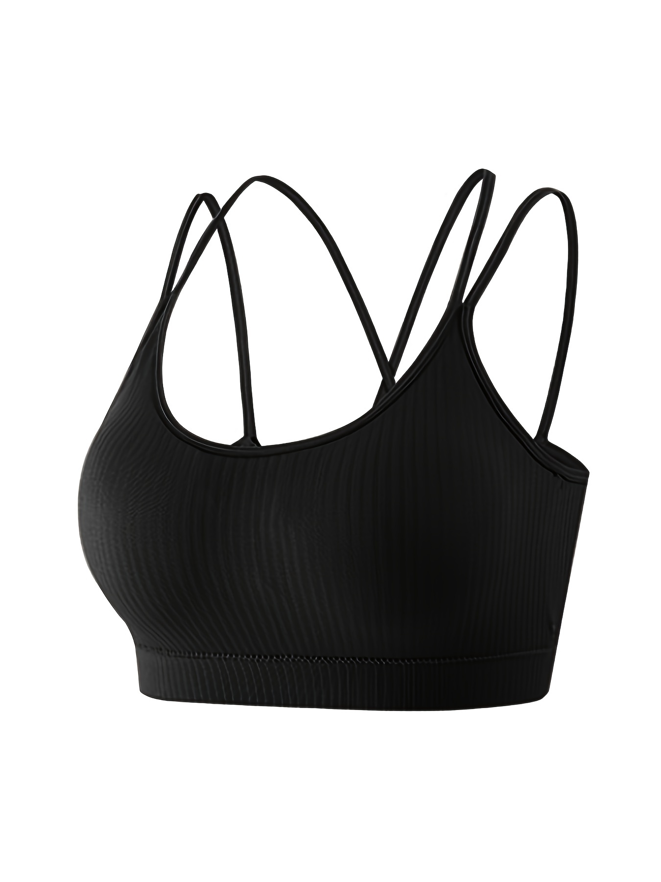 Seamless Wireless Bras Comfy Simple Double Straps Criss - Temu Canada