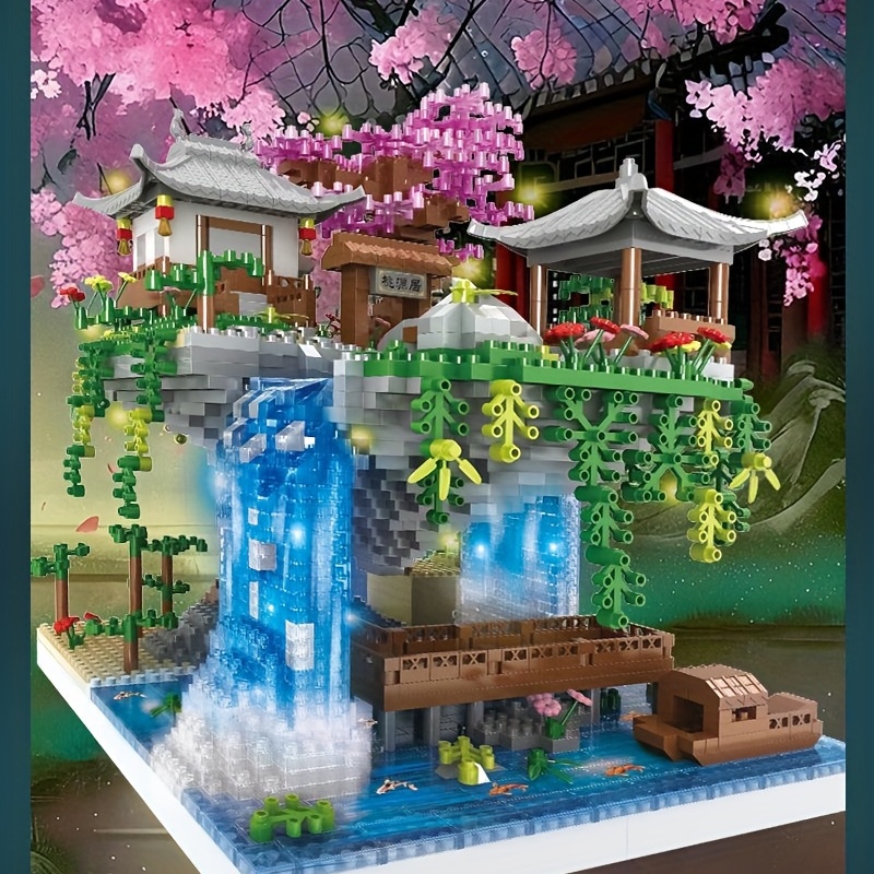 Drapeau Fleur de sakura - Cerisier imprimé sur brique Lego® 2x3