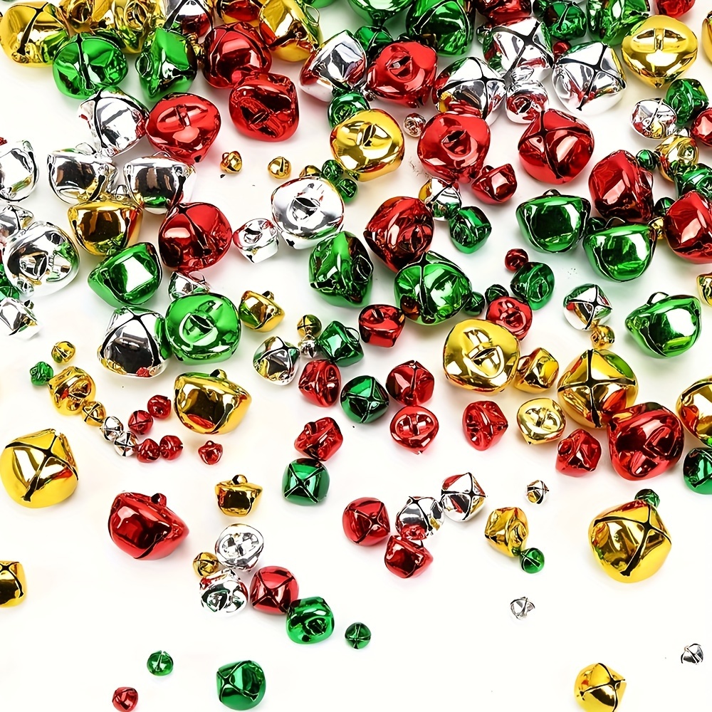  MyMagic 200 cascabeles pequeños de 0.4 pulgadas de 0.4 pulgadas  para decoración de joyas de bricolaje y Halloween, Navidad, boda (dorado) :  Arte y Manualidades