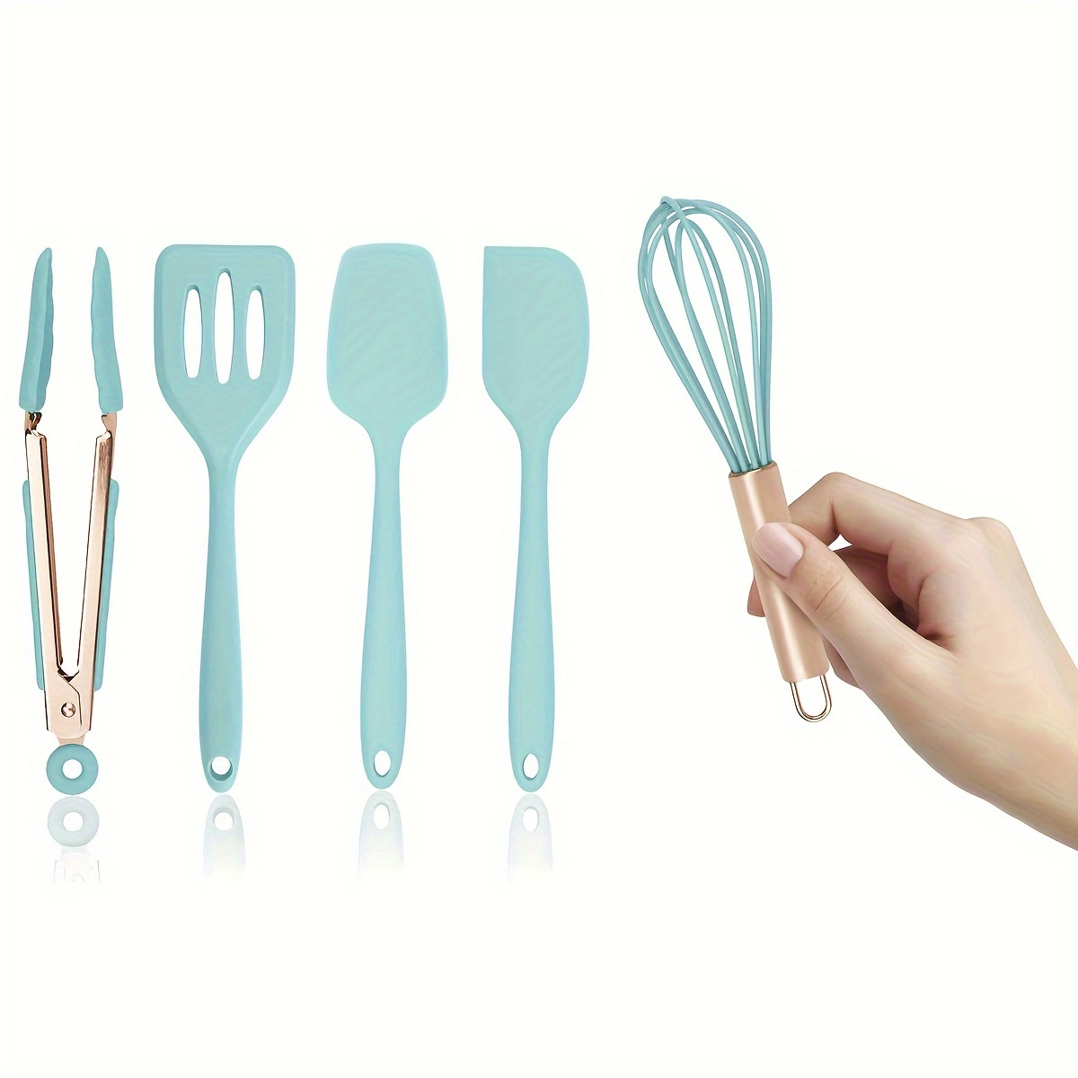 7pcs / Set Juego Utensilios Cocina Pala Cocina Cuchara Luz - Temu Mexico