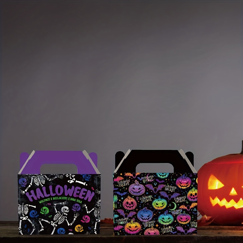Halloween Ghost Pumpkin Skeleton Tote Bag