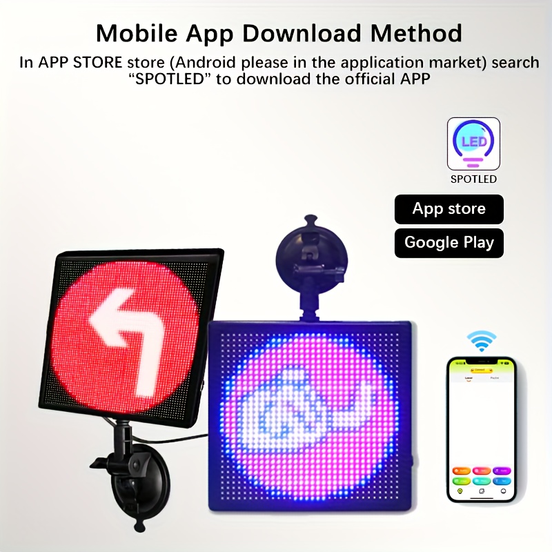 Bluetooth Led Pixel Matrix Screen For Diy Apparel & Glow Party Supplies