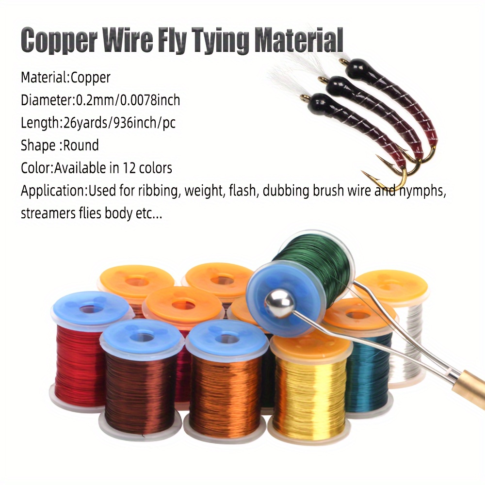 Thickness Copper Wire Fly Tying Metal Thread Fly Tying - Temu Mauritius