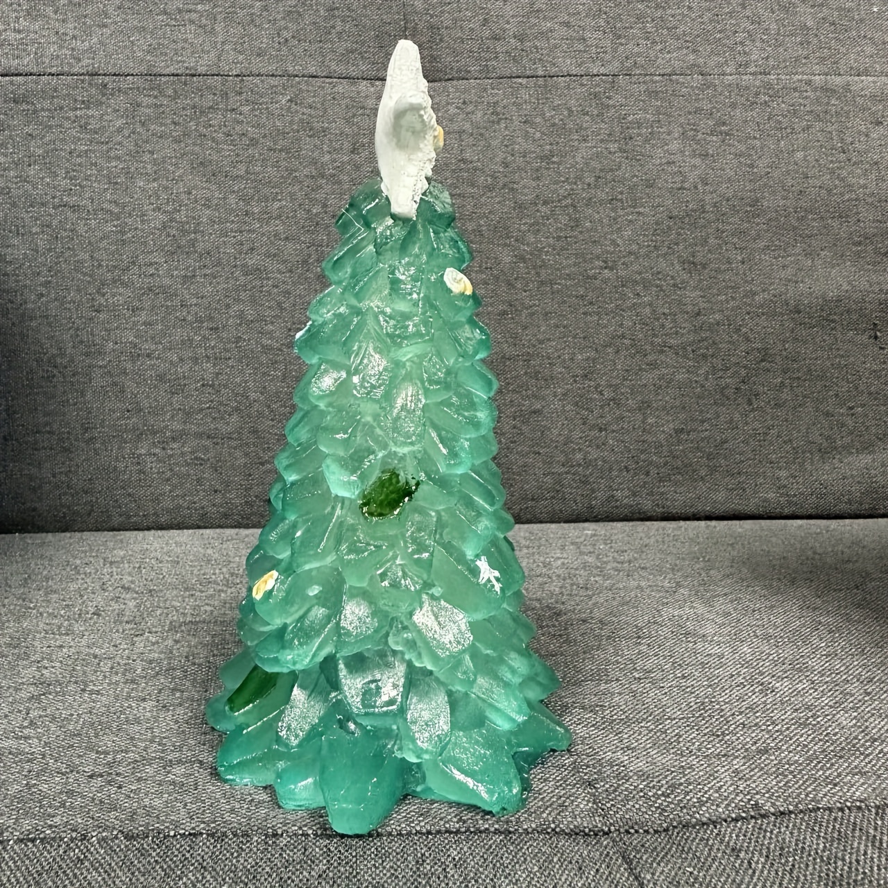 1pc Beautiful Sea Glass Christmas Tree New Crystal Blue And Green ...