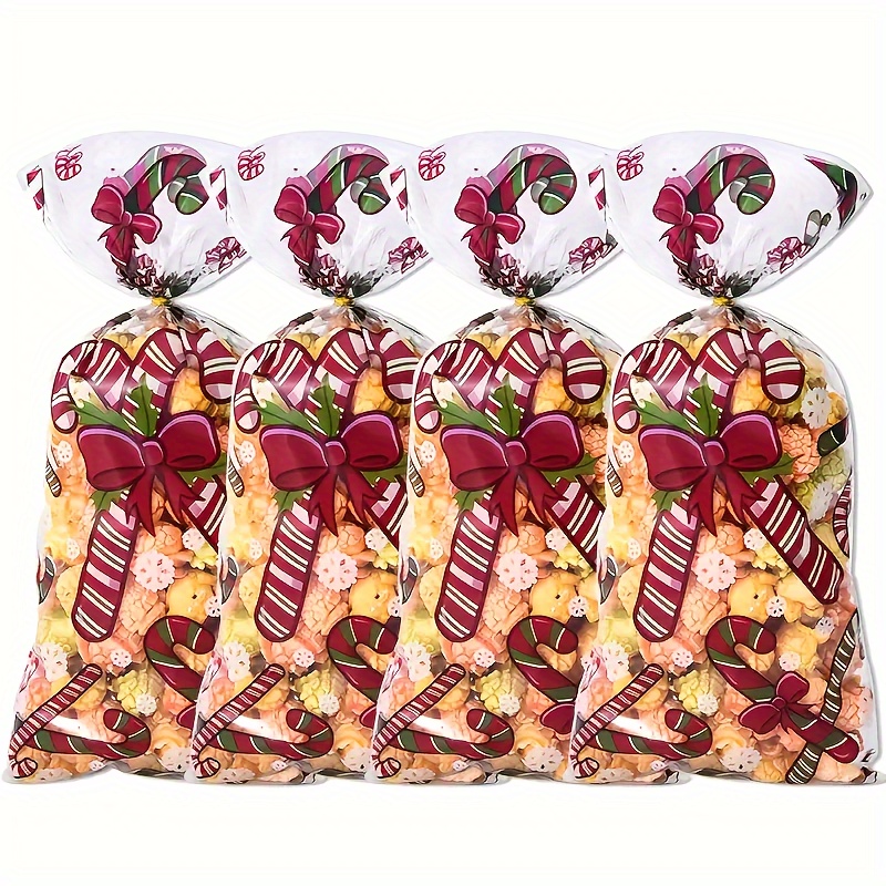 50pcs Christmas Party Candy Bags, Christmas Party Gift Bags