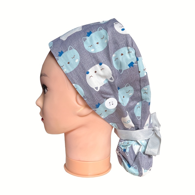 Gorros De Trabajo Con Estampado De Animales De Dibujos Animados, Gorro De  Ajustable, Gorros De Enfermera, Gorro Elástico Con Cordones, Gorro De  Trabajo Para Hombre Y Mujer, Envío Gratis, Devoluciones Gratuitas