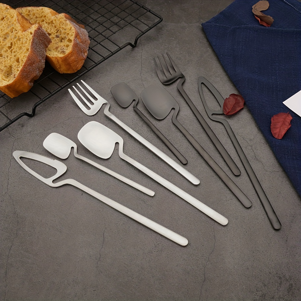 32pcs stainless steel cutlery set for 8     knife   teaspoon   dining kitchen use kitchen utensils creative hanging 304 Product details 3