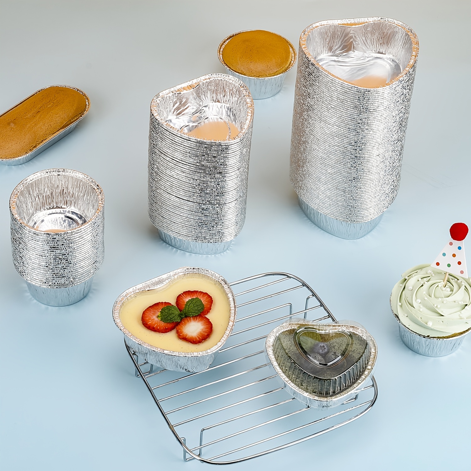 Aluminum Foil Muffin Cups And Tin Foil Cupcake Pans - Temu