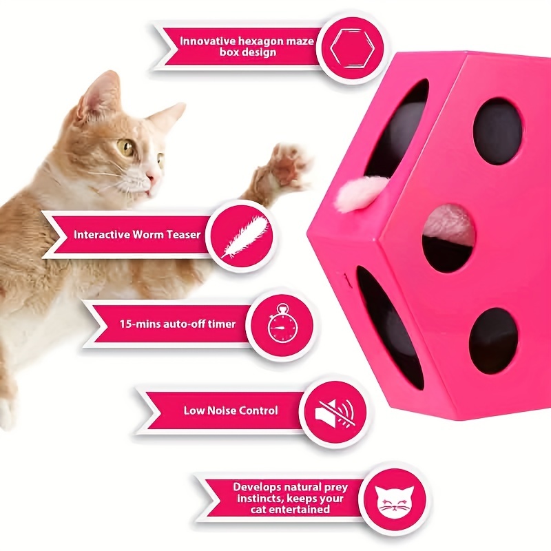 Puzzle Cat Toy Fun Maze Exercising Fights Boredom Kitten Cat