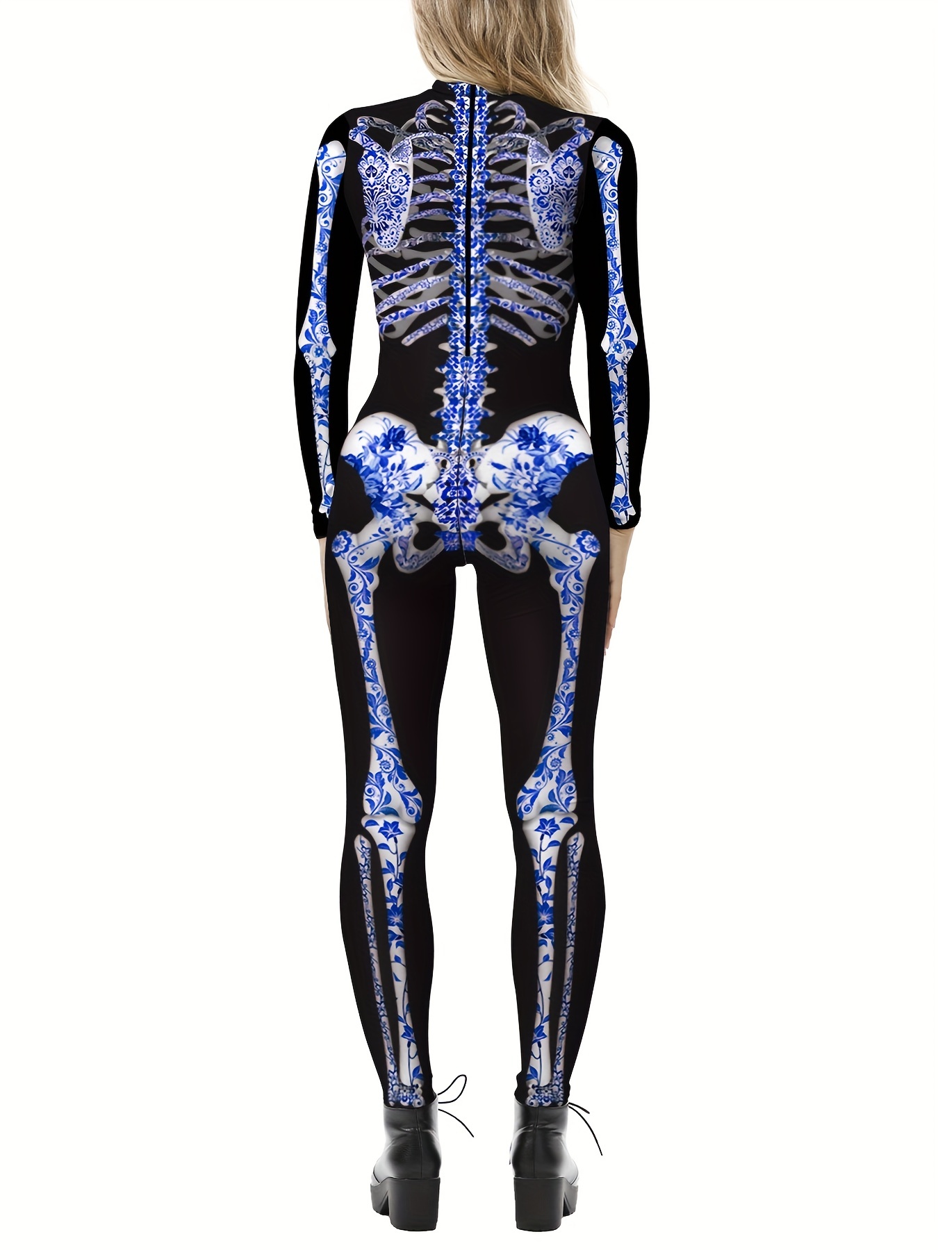 Skeleton Halloween Costume Leggings - Skeleton Tights for Women