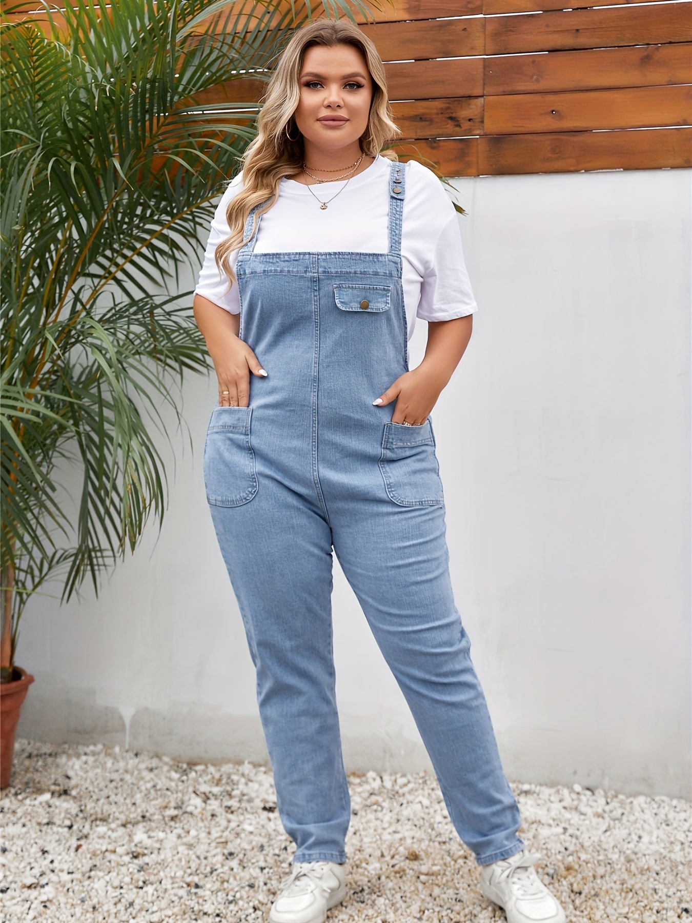 Women's Knotted Jersey Dungarees Spring Summer