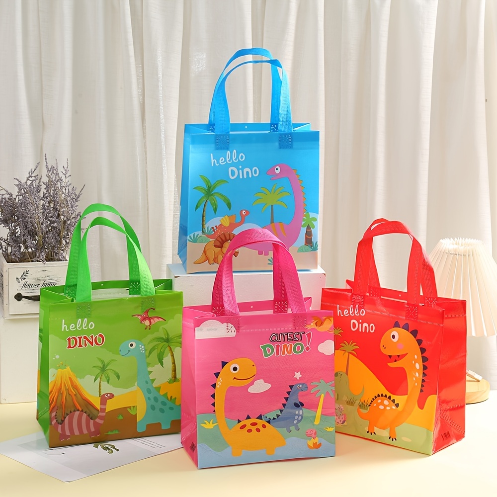 Cartoon Dinosaur Birthday Gift Bag - Lowest Price at Our Store