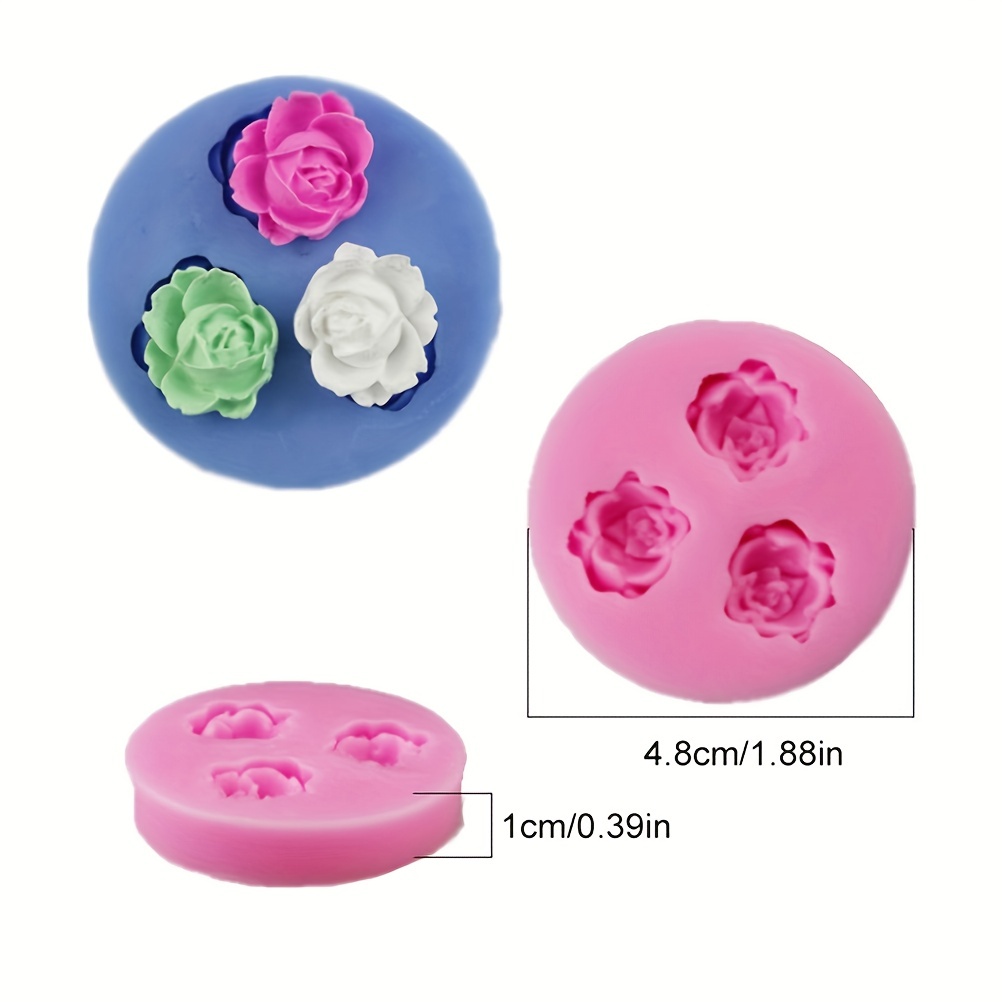 Chocolate Silicone Molds Candy Molds Rose Flower Shape - Temu