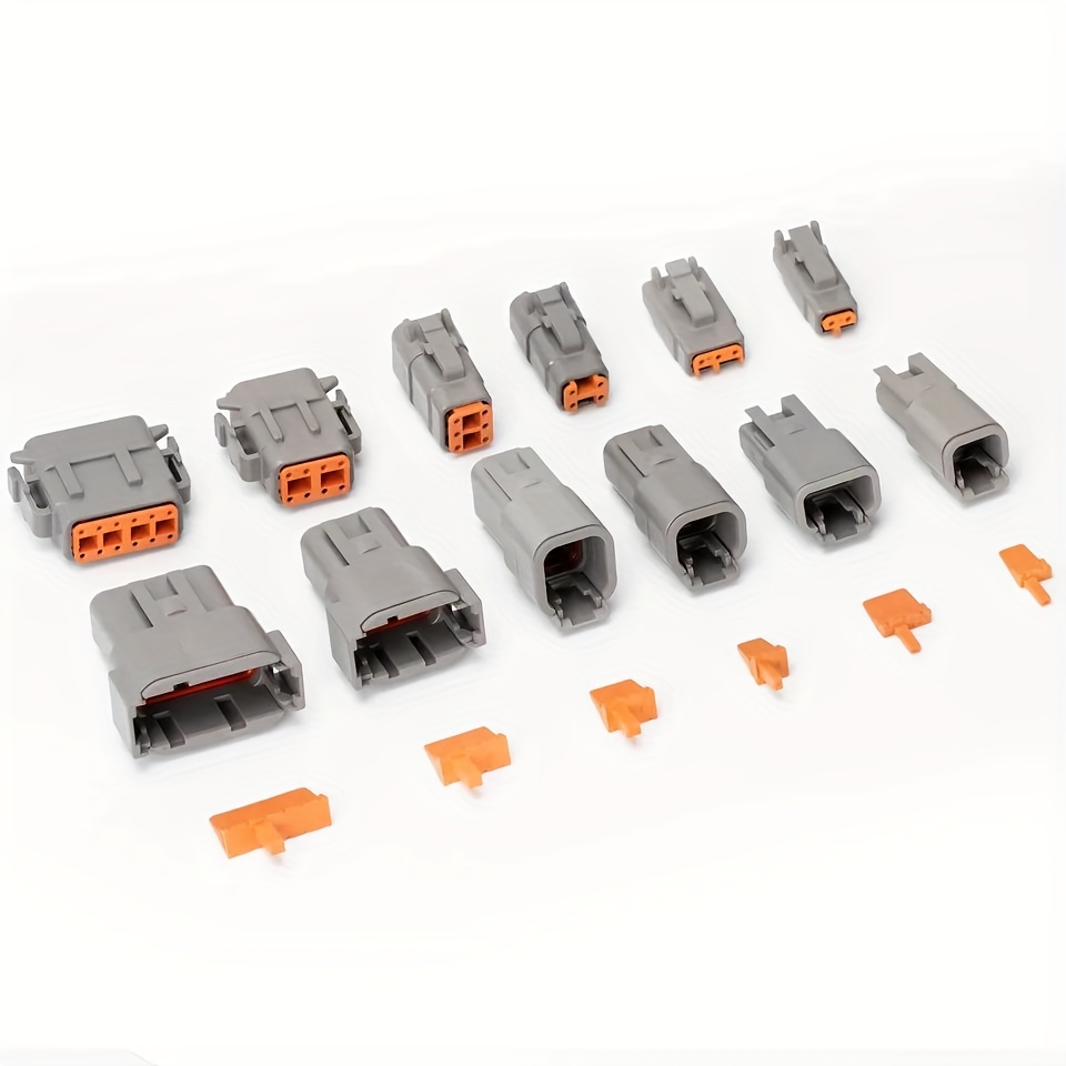 Newdeli Deutsch - Kit de conectores eléctricos de 2 pines, impermeables, 16  AWG, macho y hembra, conectores de cable automotriz para automóvil