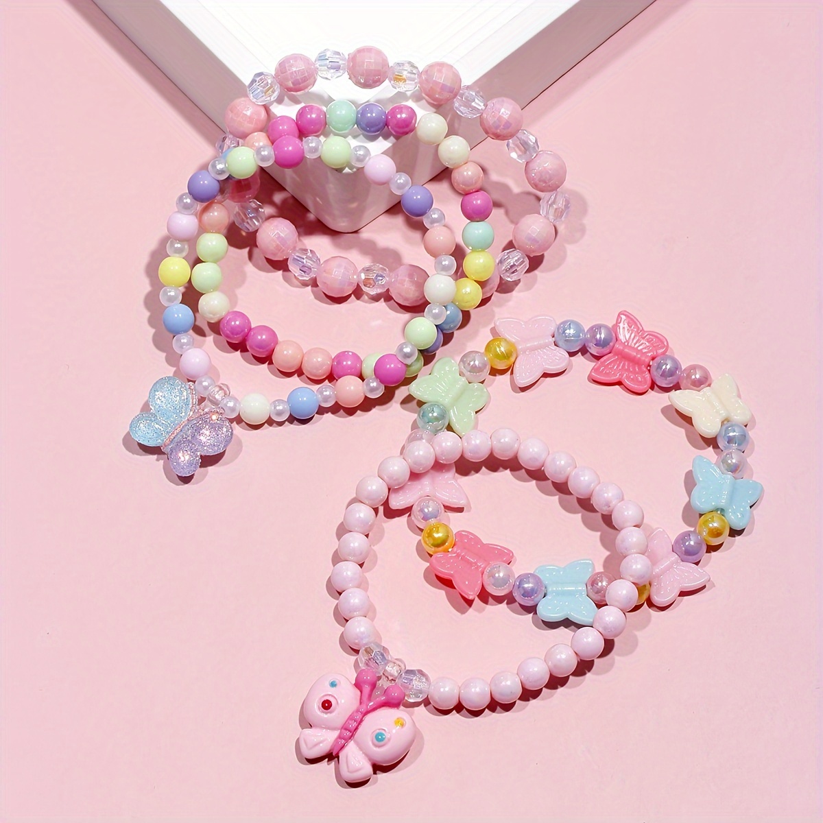 Seialoy Pink Butterfly Crystal Love Heart Charm Bracelets For Women Girls  Diy Boy & Girl Beads Bangle Couple Jewelry - Bracelets - AliExpress