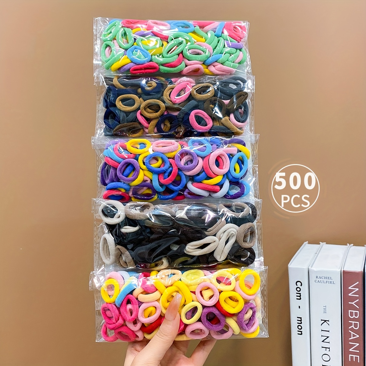 100pcs Bandas De Goma Elásticas Amarillas Sujetadores De Bandas Elásticas  Utilizados Para Suministros De Papelería De Oficina Y Escuela. Bandas Elásti