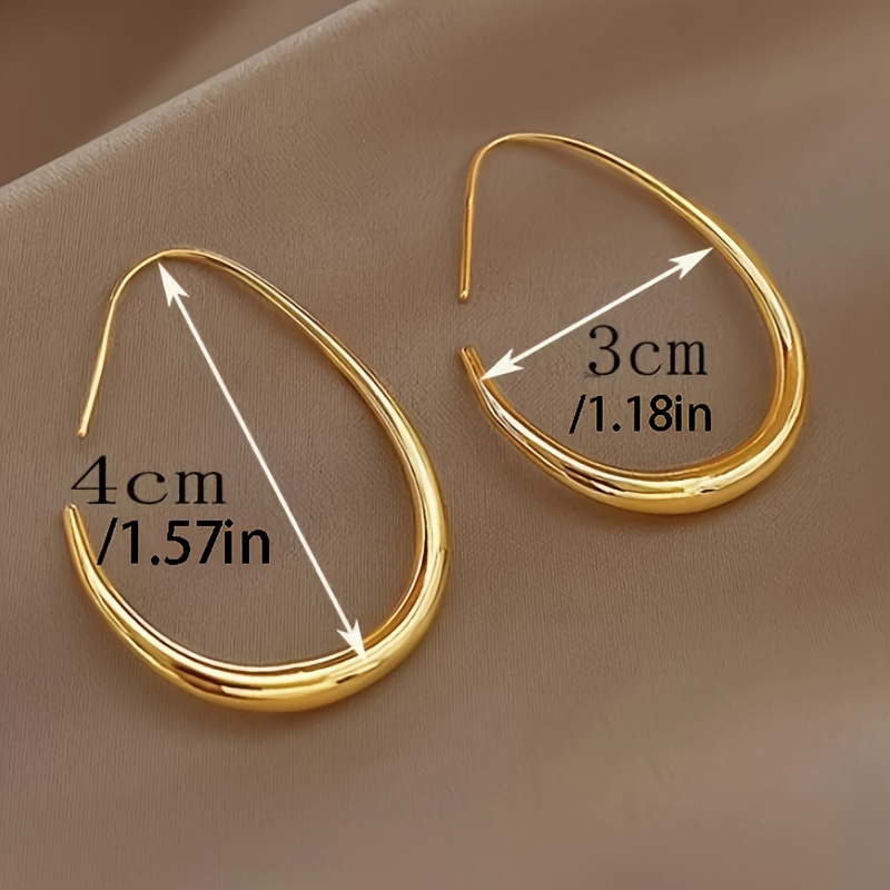 Women's Teardrop Hoop Earrings