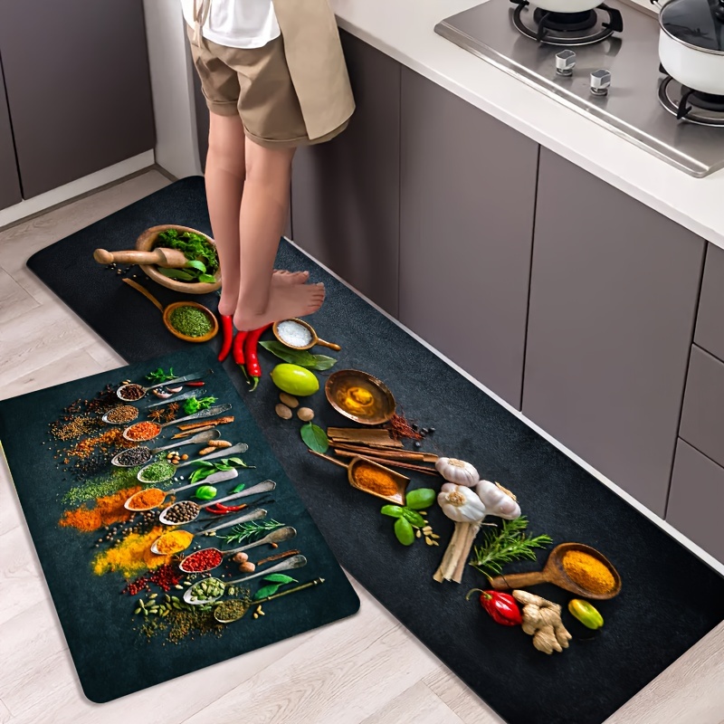 Floor Mat Non Slip Waterproof Kitchen Mat Floor Rugs Desk - Temu