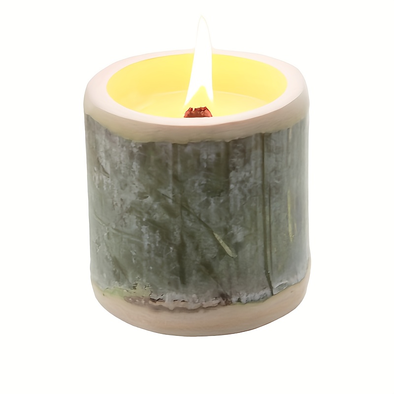 Bamboo Shape Candle Soy Wax Scented Candle Fragrance - Temu