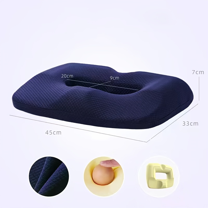  Beautiful Buttocks Seat Cushion,Memory Foam Sit Bone Relief  Cushion for Butt, Lower Back, Hamstrings, Hips, Ischial Tuberosity - Home,  Office : Office Products
