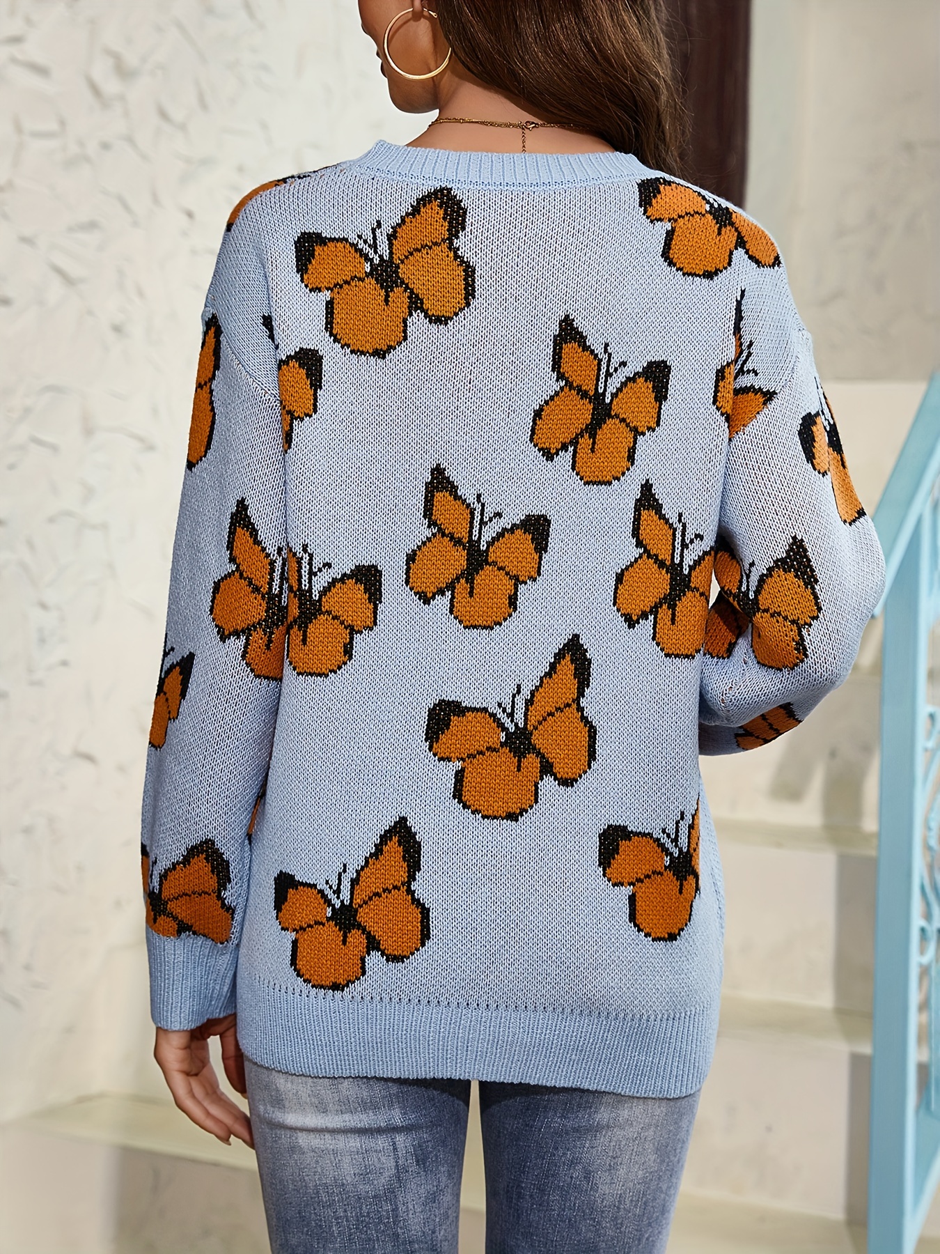 Sweater discount with butterflies